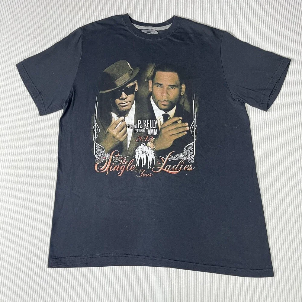 Nike Shirt Mens XL Black R Kelly Single Ladies Tour 2012 Graphic Tee Music